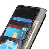 Peněženkové kožené pouzdro Crazy Horse na Xiaomi Redmi Note 10/10S - Černá