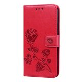 Peňeženkové kožené pouzdro ROSE na Xiaomi Mi 10T Lite 5G - Červená