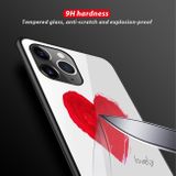 Skleněný kryt na zadní část iPhone 11 Pro- Red Heart