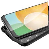 Gumový kryt LITCHI na Samsung Galaxy A22 4G - Černá