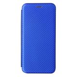 Peneženkové Carbon pouzdro na Samsung Galaxy A22 4G - Modrá