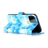 Peňeženkové kožené pouzdro DRAWING na Samsung Galaxy A22 5G - Orchid