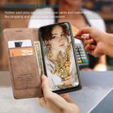 Peňeženkové kožené pouzdro CaseMe na Samsung Galaxy A22 5G - Hnedá