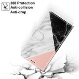 Peneženkové kožené pouzdro DRAWING na Xiaomi Redmi Note 9 - Pink White Black