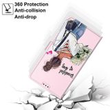 Peneženkové kožené pouzdro DRAWING na Xiaomi Redmi Note 9 - Hug Flower