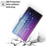 Peněženkové 3D pouzdro pro Samsung Galaxy A50 – Purple Blue Water Drops