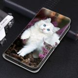 Peněženkové 3D pouzdro pro Samsung Galaxy A50 – Big White Cat