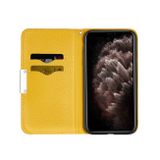 Peňeženkové kožené pouzdro na iPhone 11 Pro Max - Žltá