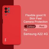 Gumový kryt IMAK na Samsung Galaxy A22 4G - Červená