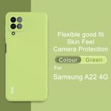 Gumový kryt IMAK na Samsung Galaxy A22 4G - Zelená
