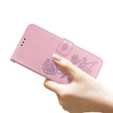 Peneženkové kožené pouzdro ROSE na iPhone 13 Pro Max - Ružovozlatá