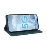 Peněženkové kožené pouzdro na Samsung Galaxy A51 5G - Modrá