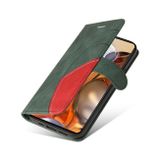 Peňeženkové kožené pouzdro DUAL-COLOR pro Xiaomi Mi 11T / 11T Pro – Zelená