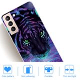 Gumový kryt PAINTED na Samsung Galaxy S22 5G - Purple Tiger