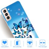 Gumový kryt PAINTED na Samsung Galaxy S22 Plus 5G - Blue Butterfly