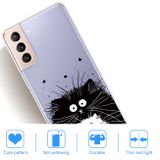 Gumový kryt DRAWING na Samsung Galaxy S22 Plus 5G - Black White Rat