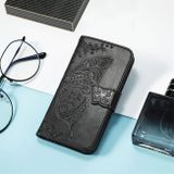 Peňeženkové kožené pouzdro BUTTERFLY LOVE pro Xiaomi Mi 11T / 11T Pro – Černá