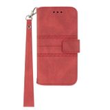 Peněženkové kožené pouzdro STRIPED pro Samsung Galaxy A03 - Červená