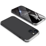 Plastový kryt GKK na iPhone 13 Mini - Černostříbrná