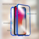 Magnetic Metal pouzdro na iPhone X / XS - Modrá