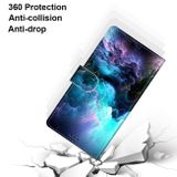 Peneženkové kožené pouzdro DRAWING na Samsung Galaxy S22 5G - Colorful Clouds