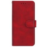 Peněženkové kožené pouzdro LEATHER pro Samsung Galaxy A04s - Červená