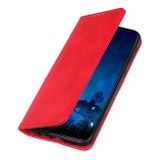 Peněženkové kožené pouzdro HORSE TEXTURE pro Samsung Galaxy A03 - Červená