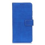 Peněženkové kožené pouzdro CROCODILE pro Samsung Galaxy A03 - Modrá