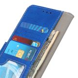 Peněženkové kožené pouzdro CROCODILE pro Samsung Galaxy A03 - Modrá
