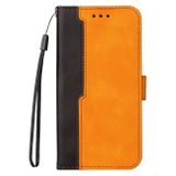 Peněženkové kožené pouzdro COLOR FLIP pro Samsung Galaxy A03 - Oranžová