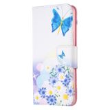 Peneženkové kožené pouzdro DRAWING na Samsung Galaxy A53 5G - Butterfly Love