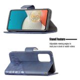 Peneženkové kožené pouzdro CROCODILE na Samsung Galaxy A53 5G - Modrá