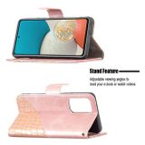 Peneženkové kožené pouzdro CROCODILE na Samsung Galaxy A53 5G - Ružovozlatá