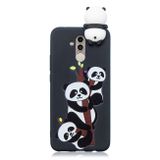 Gumový 3D kryt pro Huawei Mate 20 Lite - Three Pandas