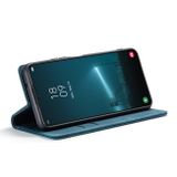 Peneženkové kožené pouzdro CaseMe na Samsung Galaxy S22 Plus 5G - Modrá