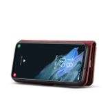 Peneženkové kožené pouzdro DG.MING na Samsung Galaxy S22 Plus 5G - Červená
