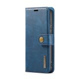 Peneženkové kožené pouzdro DG.MING na Samsung Galaxy S22 Plus 5G - Modrá