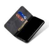 Peněženkové kožené pouzdro Denim na Samsung Galaxy A73 5G - Černá