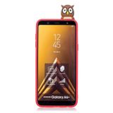 Gumový kryt 3D pro Samsung Galaxy A6 - Red Owl