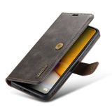 Peněženkové kožené pouzdro DG.MING pro Samsung Galaxy A73 5G - Šedá