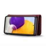 Peněženkové kožené pouzdro DG.MING pro Samsung Galaxy A73 5G - Červená
