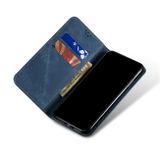 Peněženkové kožené pouzdro DENIM pro Samsung Galaxy A04s - Modrá
