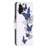 Peneženkové kožené pouzdro DRAWING na Samsung Galaxy A13 - Butterflies
