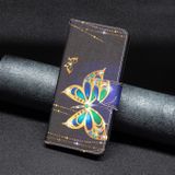 Peneženkové kožené pouzdro DRAWING na Samsung Galaxy A13 - Big Butterfly