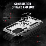 Kryt Magnetic Holder Armor Shockproof pro Samsung Galaxy A73 5G - Stříbrná