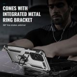 Kryt Magnetic Holder Armor Shockproof pro Samsung Galaxy A73 5G - Stříbrná
