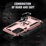 Kryt Magnetic Holder Armor Shockproof pro Samsung Galaxy A73 5G - Růžové zlato