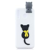 Gumový 3D kryt na Samsung Galaxy M20 - Little Black Cat