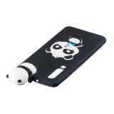 Gumový 3D kryt pro Huawei P30 - Blue Bow Panda