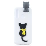Gumový 3D kryt na Huawei P30 Lite - Little Black Cat